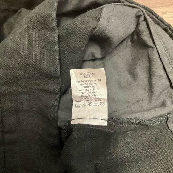 J.Crew Factory Women’s Linen Blend Side Zip Pleated Shorts Sz 2 In Black - Picture 6 of 7